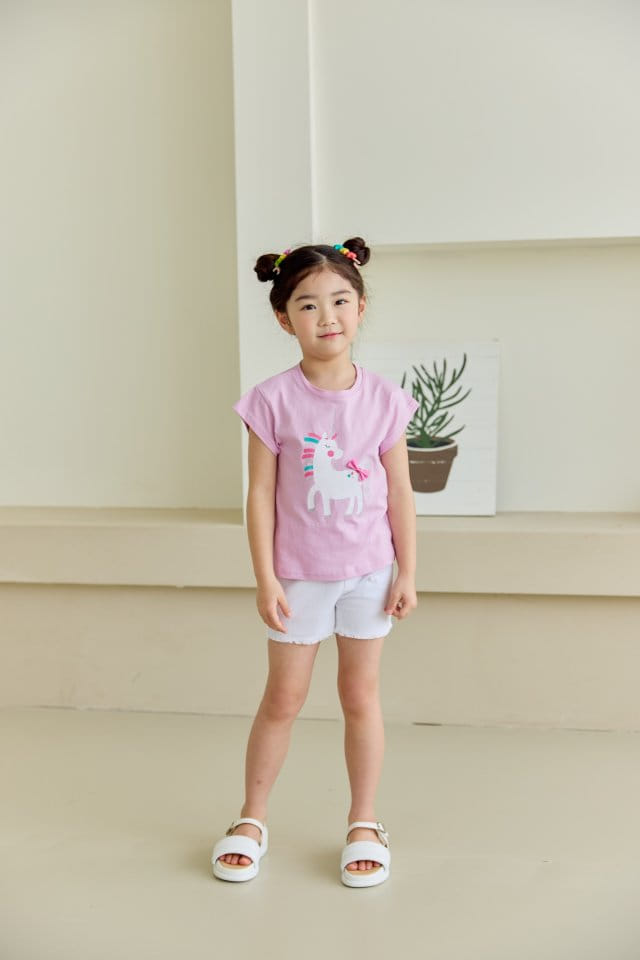 Orange Mom - Korean Children Fashion - #prettylittlegirls - Unicorn Tee - 10