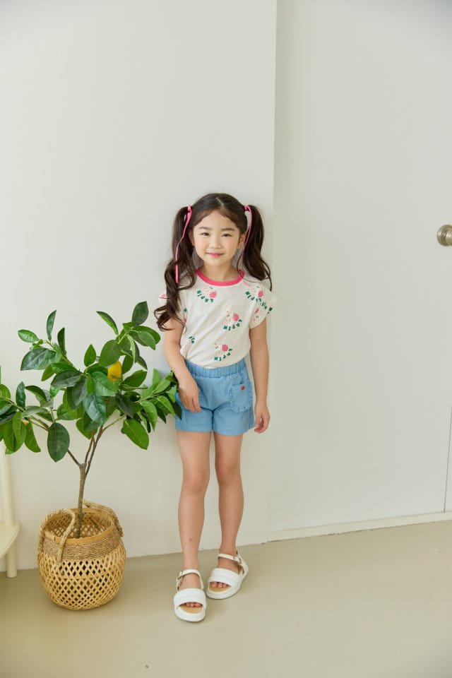 Orange Mom - Korean Children Fashion - #minifashionista - Cloud Rabbit Tee - 4