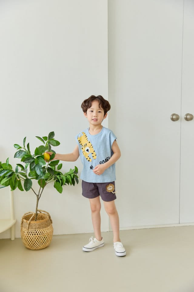 Orange Mom - Korean Children Fashion - #todddlerfashion - Tiger Tee