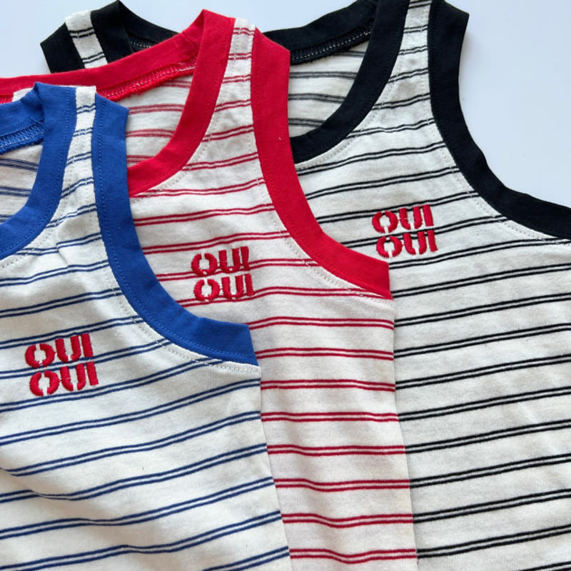 Oui Oui - Korean Children Fashion - #childrensboutique - Light Sleeveless Tee - 5