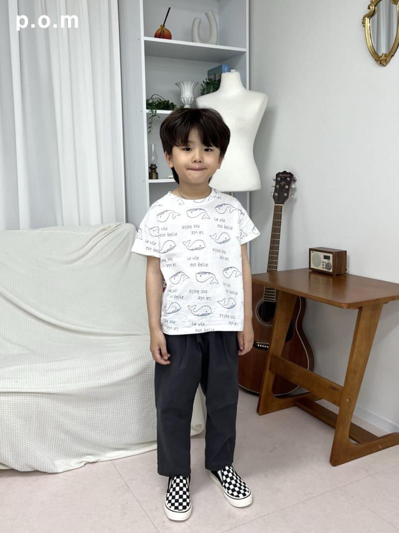 P.o.m - Korean Children Fashion - #childofig - Whale Tee - 2