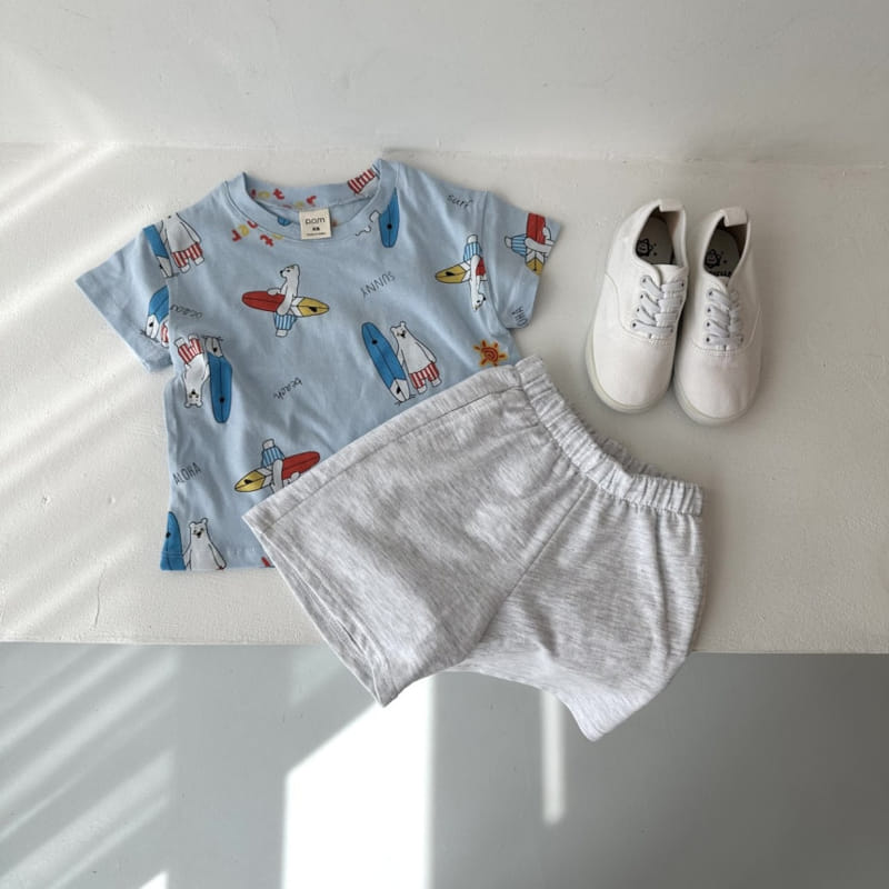 P.o.m - Korean Children Fashion - #childofig - Surfing Bear Tee - 8