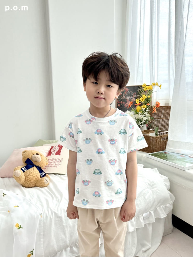 P.o.m - Korean Children Fashion - #childofig - Car Tee - 3