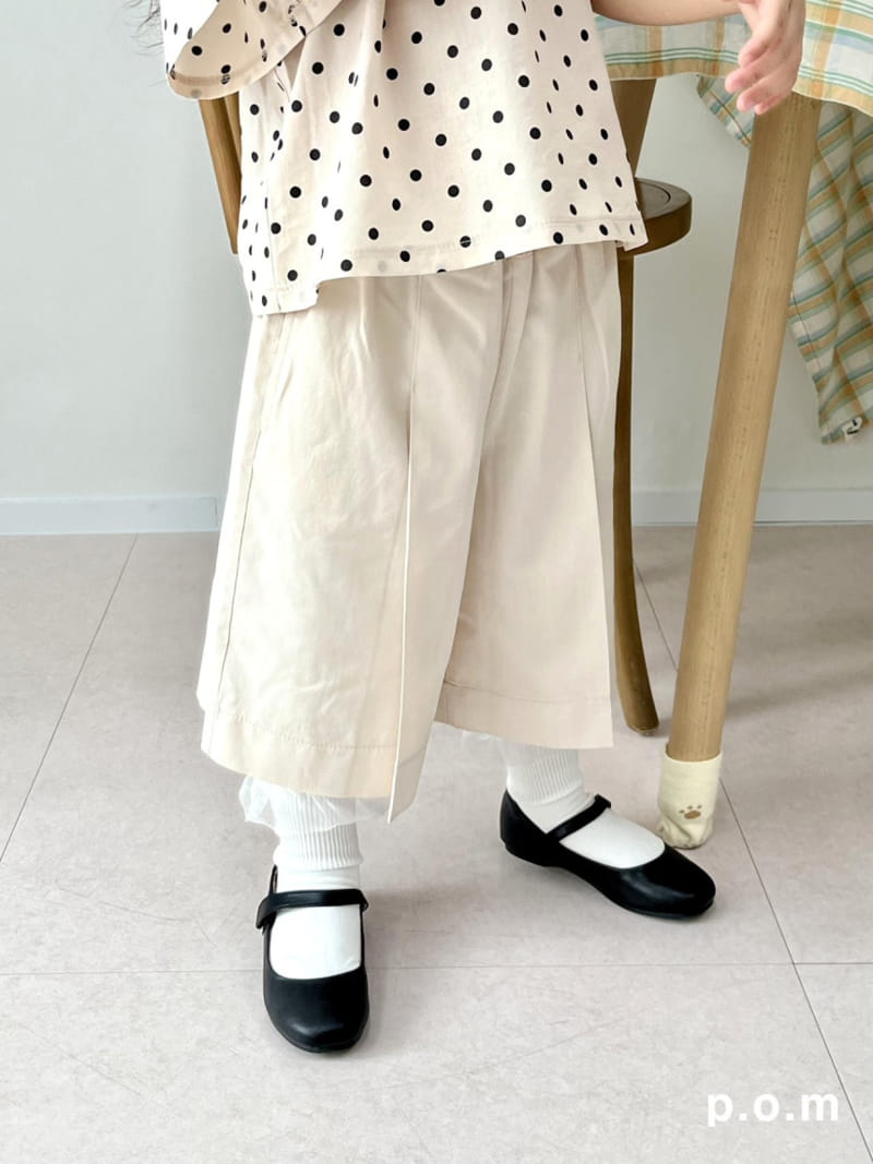 P.o.m - Korean Children Fashion - #childofig - Wrinkle Bermuda Pants - 2