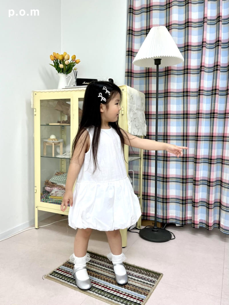 P.o.m - Korean Children Fashion - #designkidswear - Sleeveless Balloon One-Piece - 2