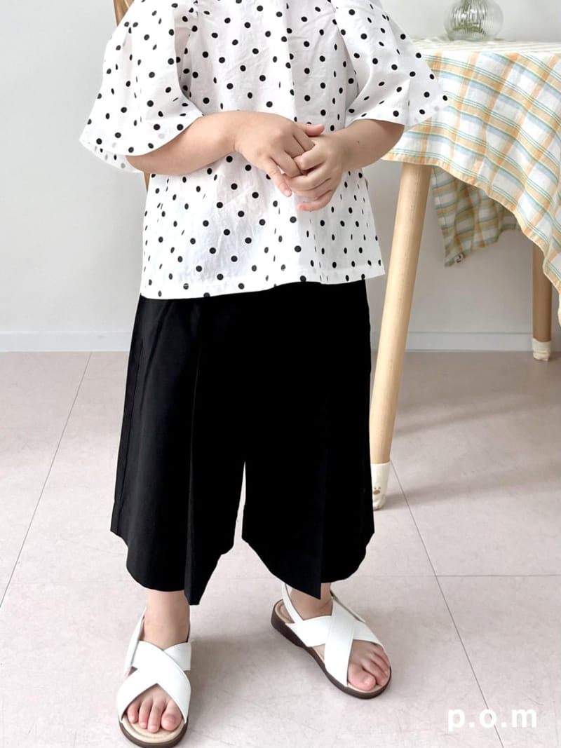 P.o.m - Korean Children Fashion - #designkidswear - Wrinkle Bermuda Pants - 5