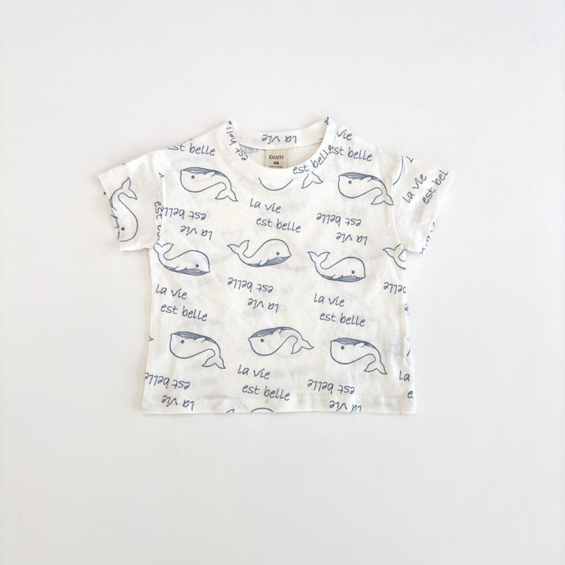 P.o.m - Korean Children Fashion - #discoveringself - Whale Tee - 5