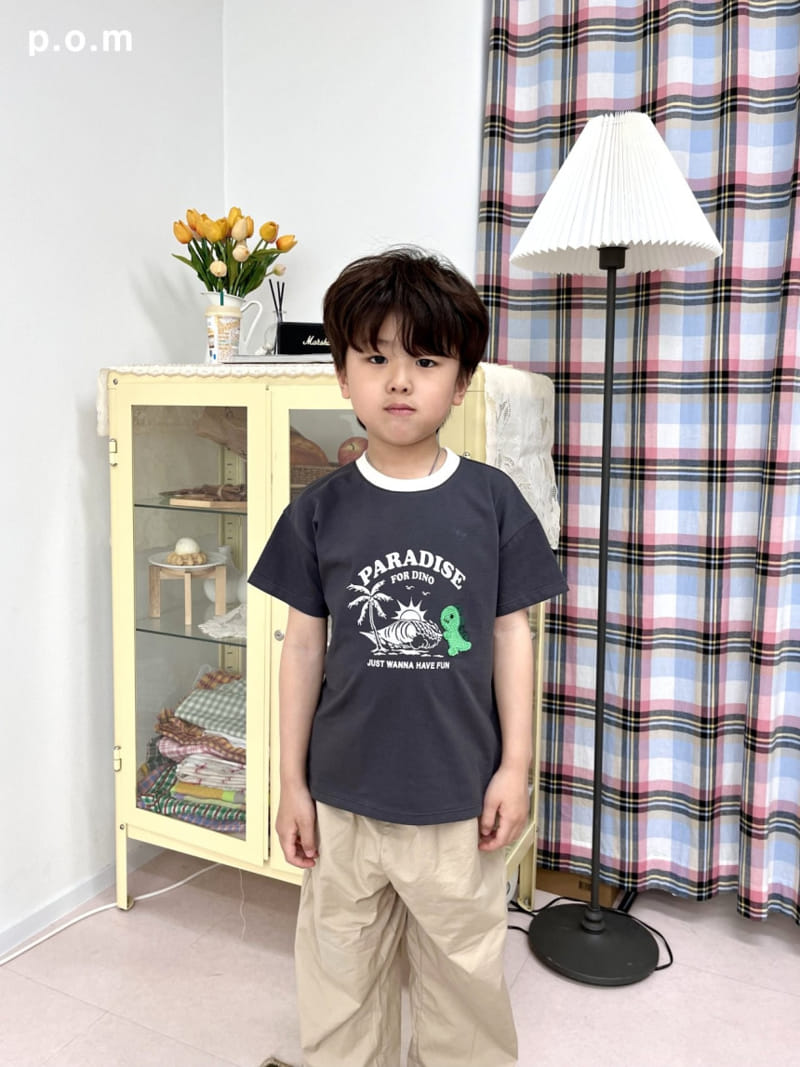 P.o.m - Korean Children Fashion - #discoveringself - Dino Tee - 2