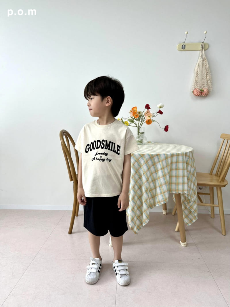 P.o.m - Korean Children Fashion - #discoveringself - Training Bermuda Pants - 3