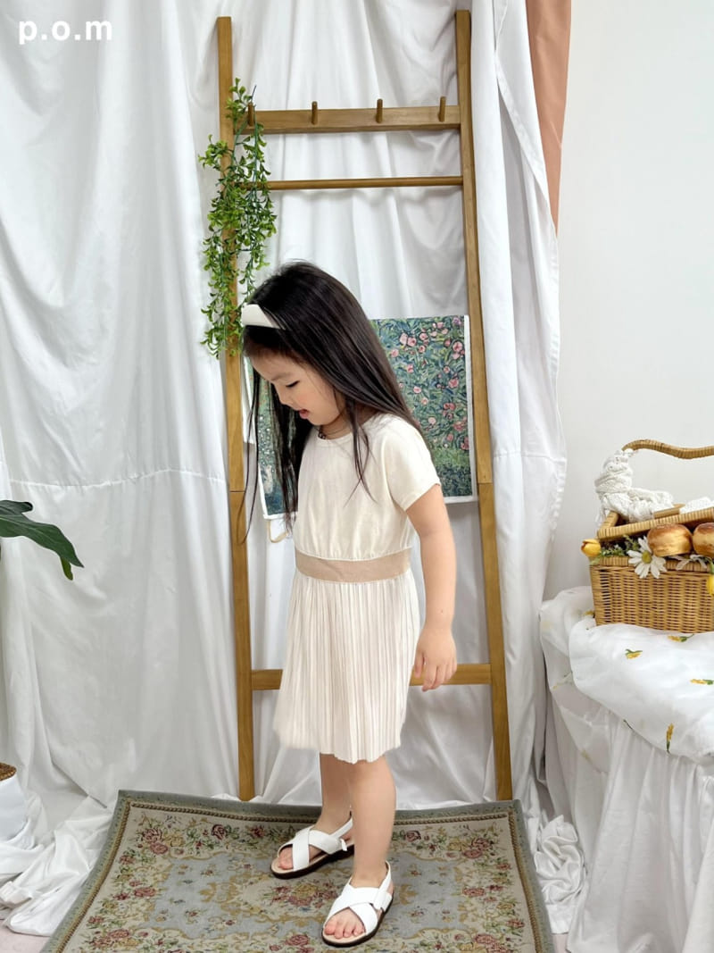 P.o.m - Korean Children Fashion - #discoveringself - Pleats One-Piece