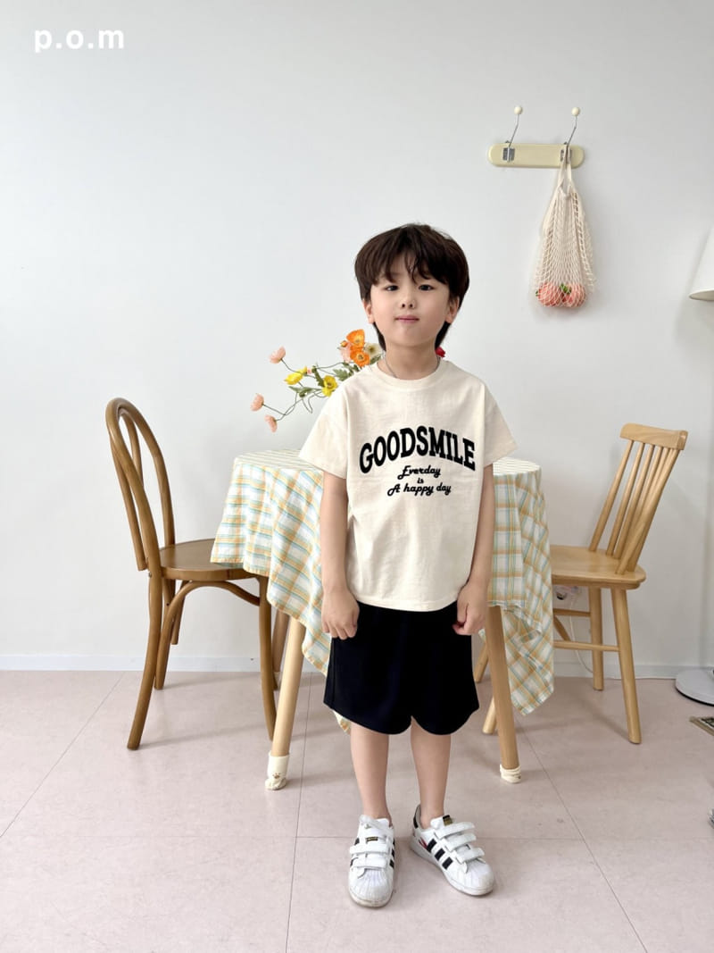 P.o.m - Korean Children Fashion - #discoveringself - Training Bermuda Pants - 4