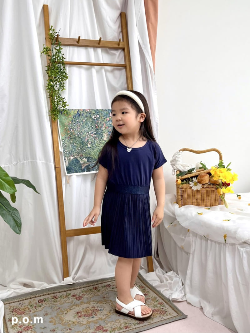 P.o.m - Korean Children Fashion - #kidsshorts - Pleats One-Piece - 4