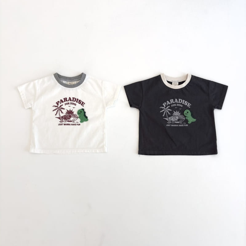 P.o.m - Korean Children Fashion - #kidzfashiontrend - Dino Tee - 6