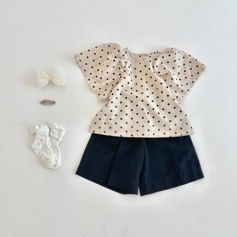 P.o.m - Korean Children Fashion - #littlefashionista - Dot Blouse - 7