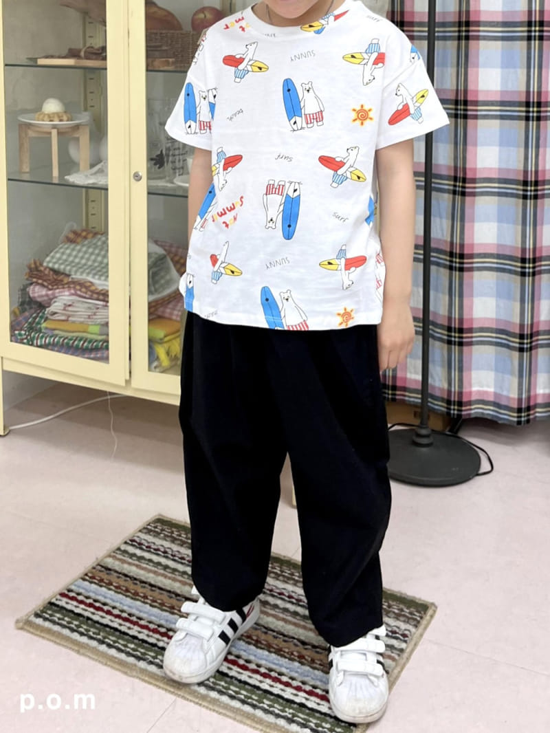 P.o.m - Korean Children Fashion - #Kfashion4kids - Surfing Bear Tee - 4