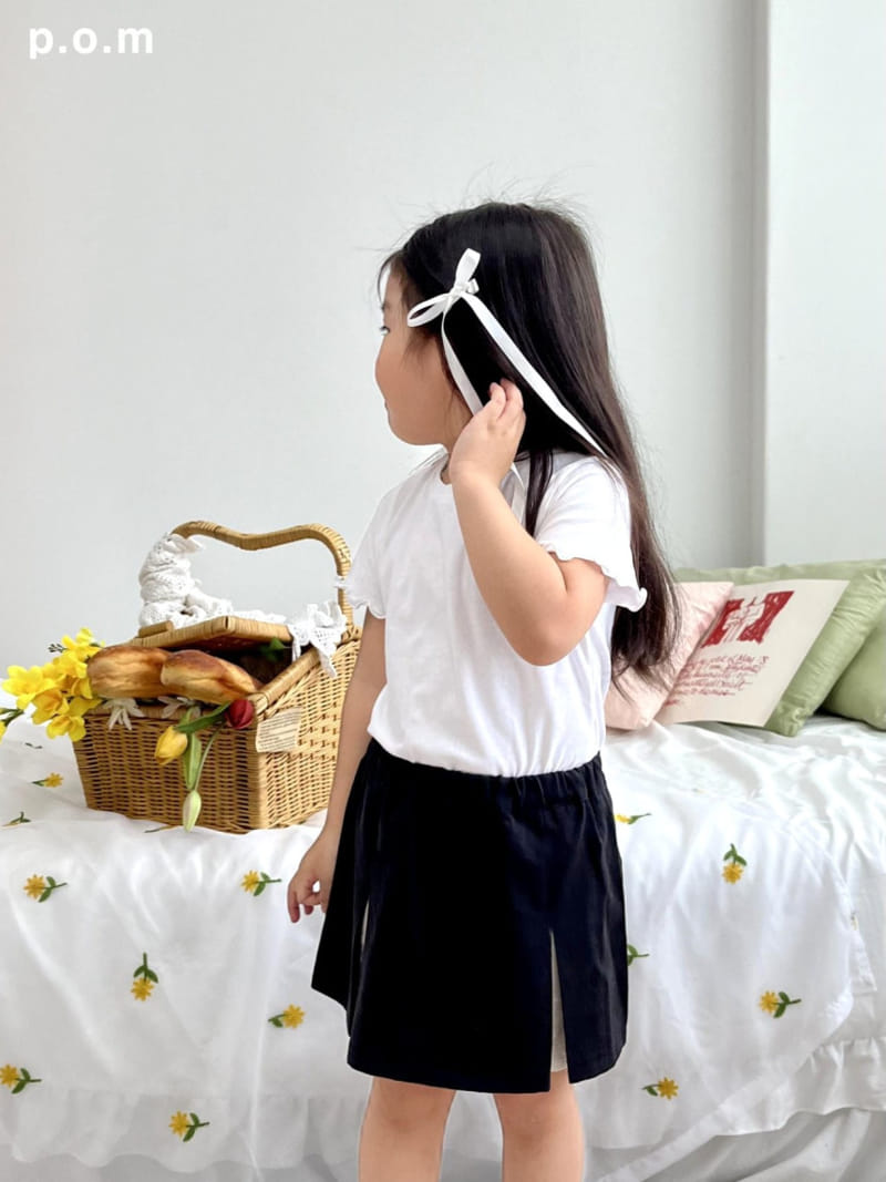 P.o.m - Korean Children Fashion - #littlefashionista - Girl Basic Tee - 2