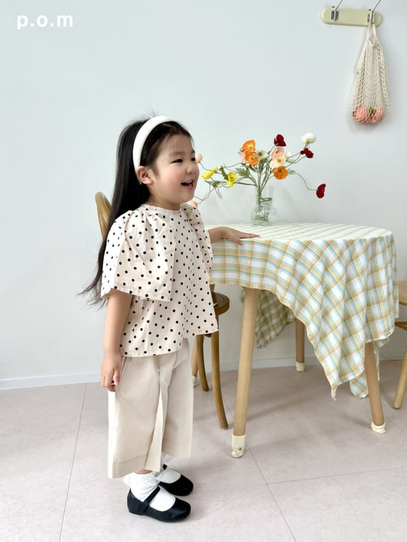 P.o.m - Korean Children Fashion - #prettylittlegirls - Wrinkle Bermuda Pants