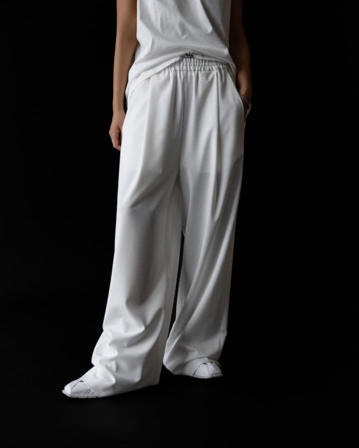 Paper Moon - Korean Women Fashion - #womensfashion - Banded String Wide Maxi Length Trousers  - 4