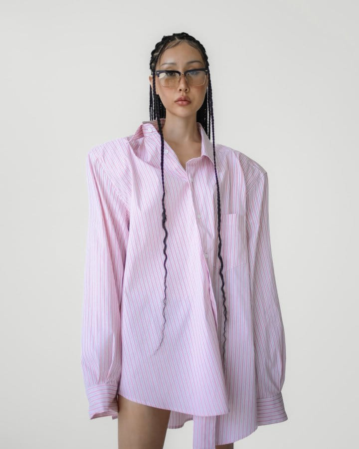 Paper Moon - Korean Women Fashion - #womensfashion - Boyfrend Fit Oversized ST Button Down Shirt - 4