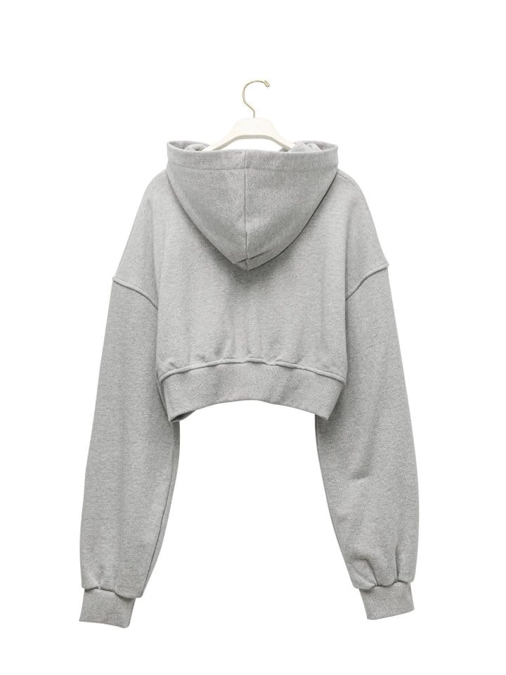 Paper Moon - Korean Women Fashion - #momslook - Stringless Cropped Two Way Full Zipped Up Hoodie  - 5