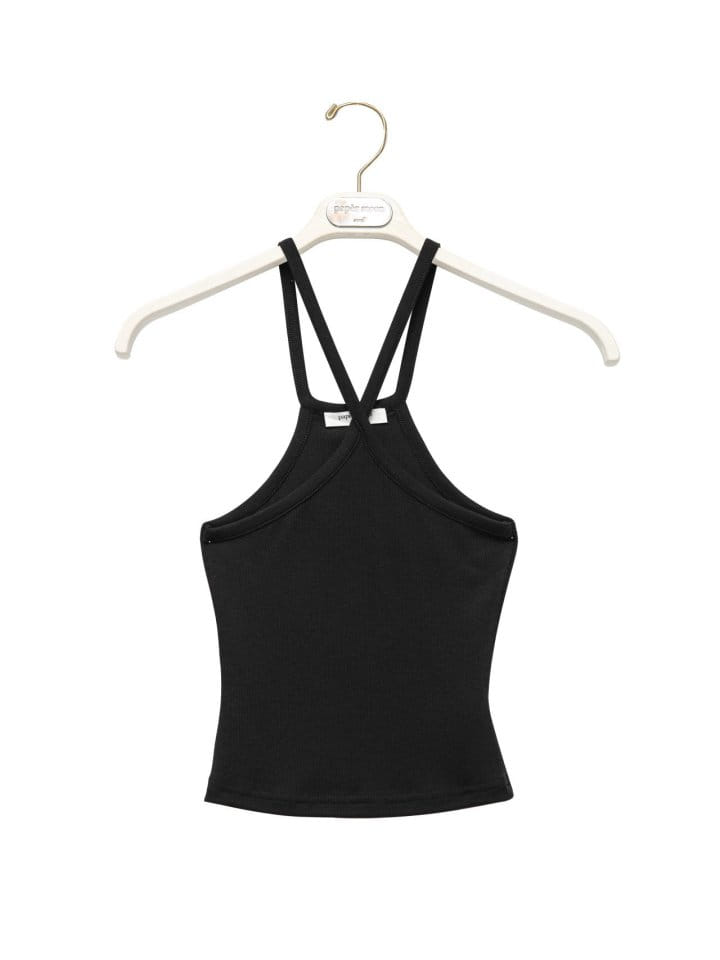 Paper Moon - Korean Women Fashion - #momslook - Cross Strap Detail Tank Top  - 6