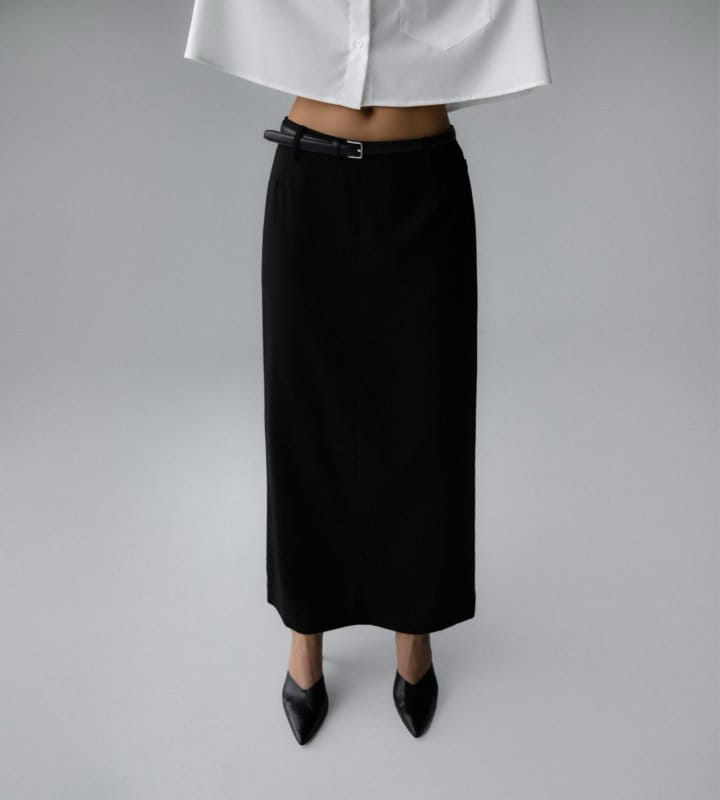 Paper Moon - Korean Women Fashion - #momslook - Maxi Length Straight Pencil Line Skirt - 2