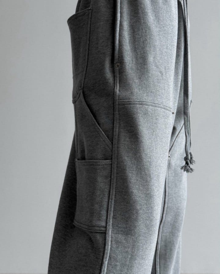 Paper Moon - Korean Women Fashion - #momslook - Rivet Point Detail Carpenter Sweat Trousers