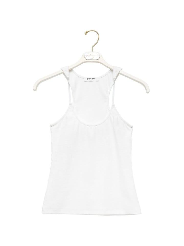 Paper Moon - Korean Women Fashion - #restrostyle - Shoulder Strapless Detail Ribbed Sleevelss Tank Top  - 5