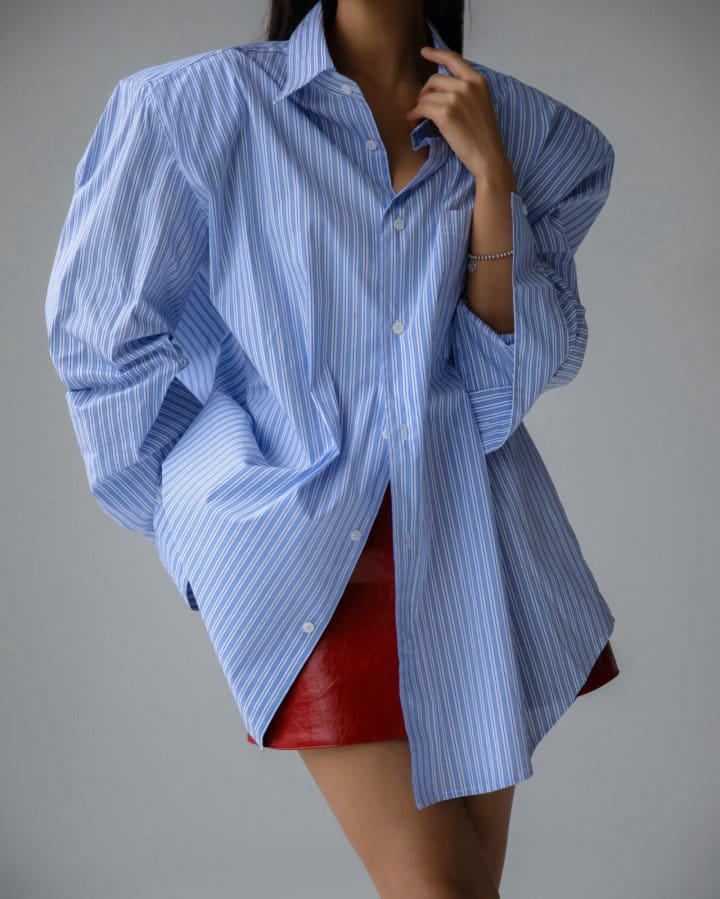 Paper Moon - Korean Women Fashion - #shopsmall - Boyfriend Fit Oversized ST Button Down Shirt - 9