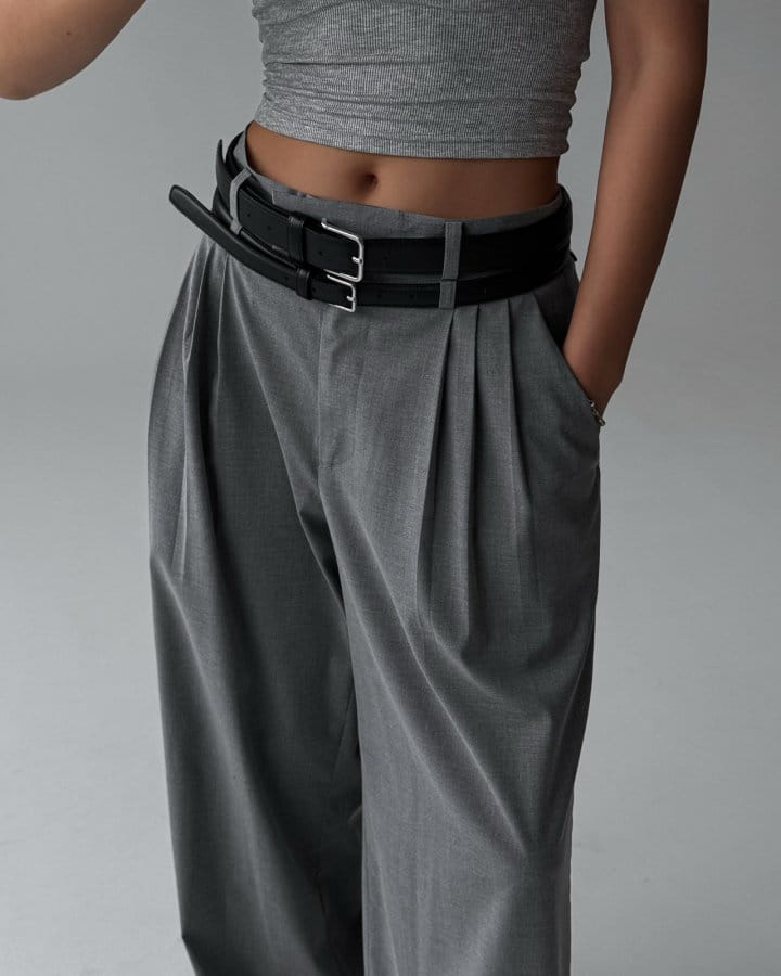 Paper Moon - Korean Women Fashion - #thelittlethings - Three Pin Tuck Detail Wide Trousers - 10