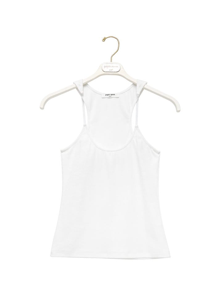 Paper Moon - Korean Women Fashion - #thelittlethings - Shoulder ST Detail Ribbed Sleeveless Tank Top - 9