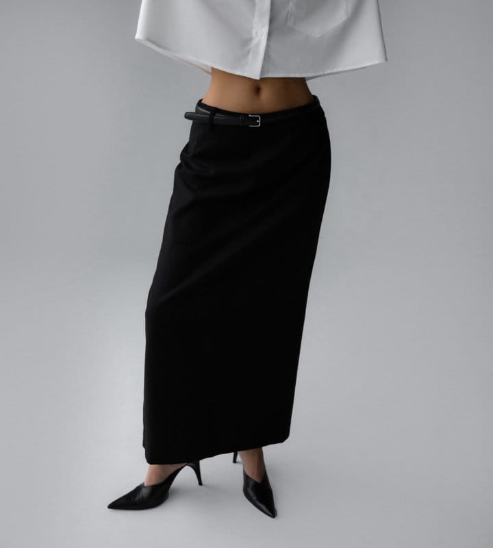 Paper Moon - Korean Women Fashion - #vintageinspired - Maxi Length Straight Pencil Line Skirt - 5