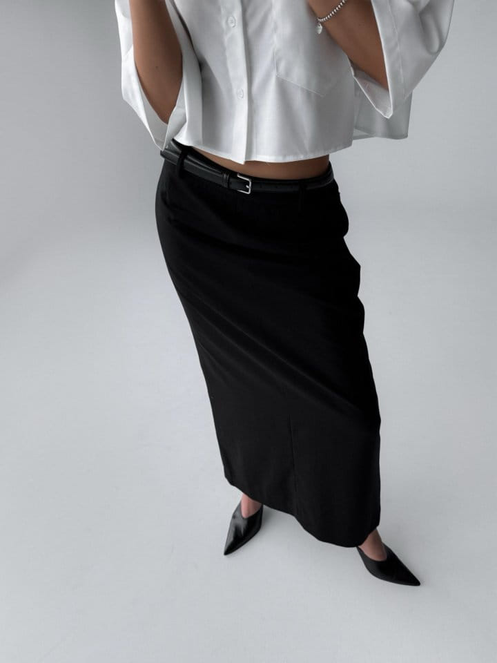 Paper Moon - Korean Women Fashion - #vintagekidsstyle - Maxi Length Straight Pencil Line Skirt - 6