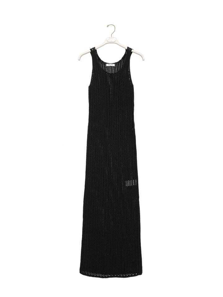 Paper Moon - Korean Women Fashion - #womensfashion - Organic C One Slit Maxi Cover Up Knit One-Piece - 5