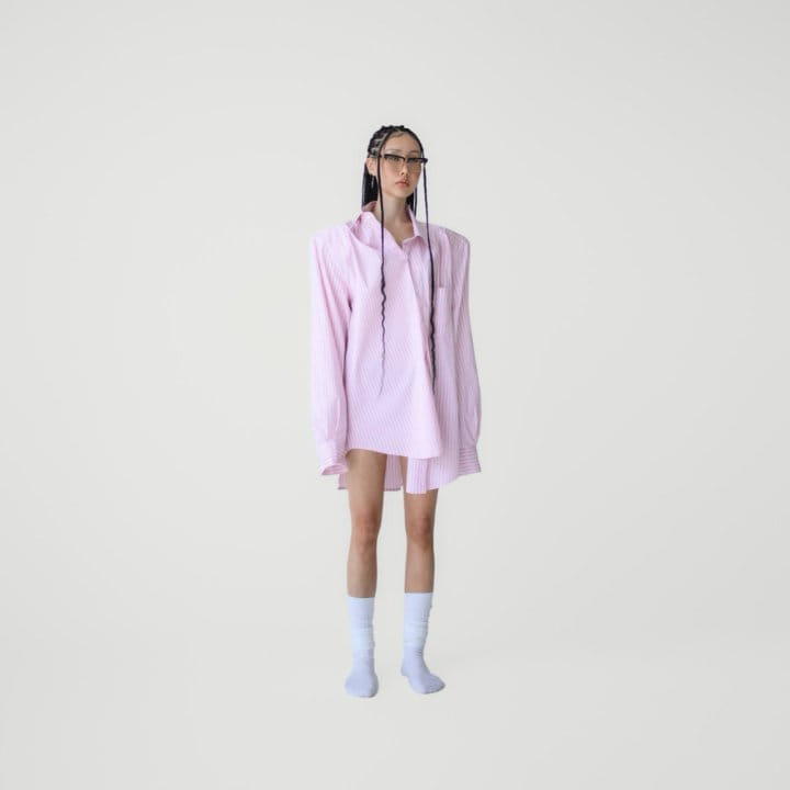 Paper Moon - Korean Women Fashion - #womensfashion - Boyfrend Fit Oversized ST Button Down Shirt