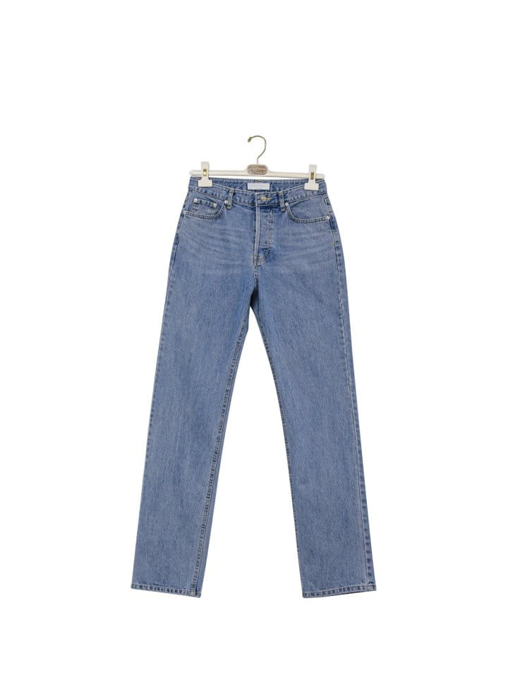 Paper Moon - Korean Women Fashion - #momslook - Maxi Length Button Fly Boyfriend Jeans - 4