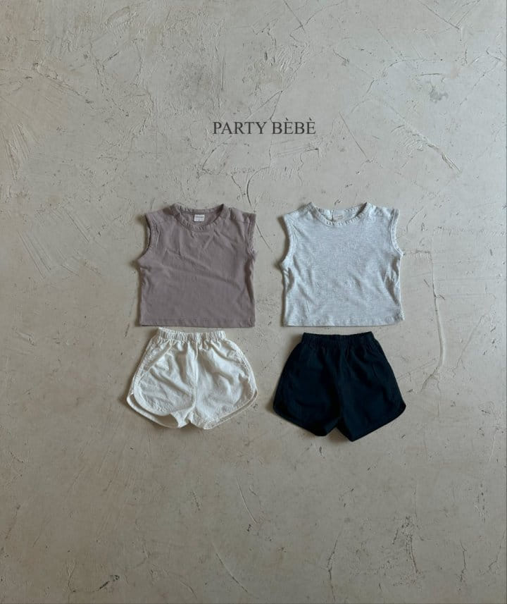 Party Kids - Korean Baby Fashion - #babygirlfashion - Melbourne Sleeveless Tee