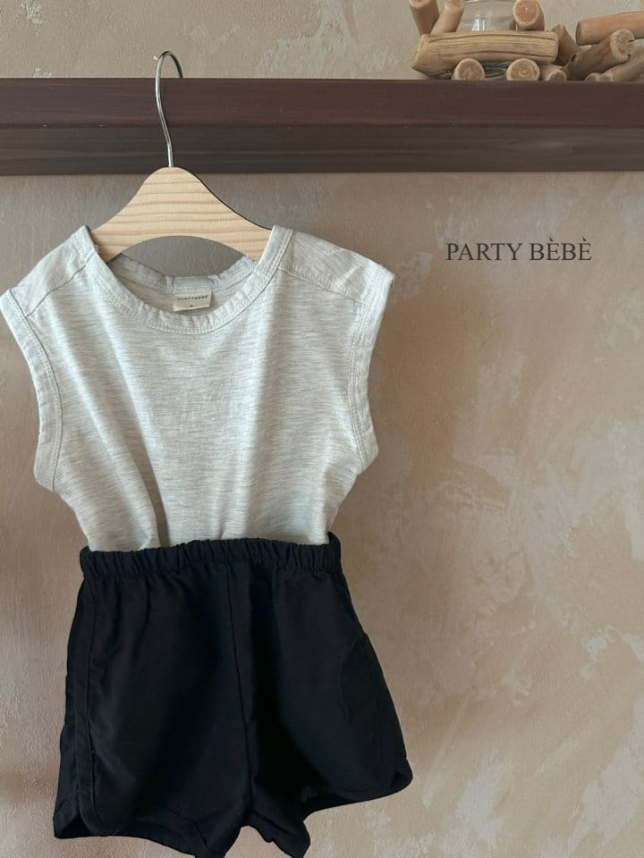 Party Kids - Korean Baby Fashion - #babylifestyle - Melbourne Sleeveless Tee - 2