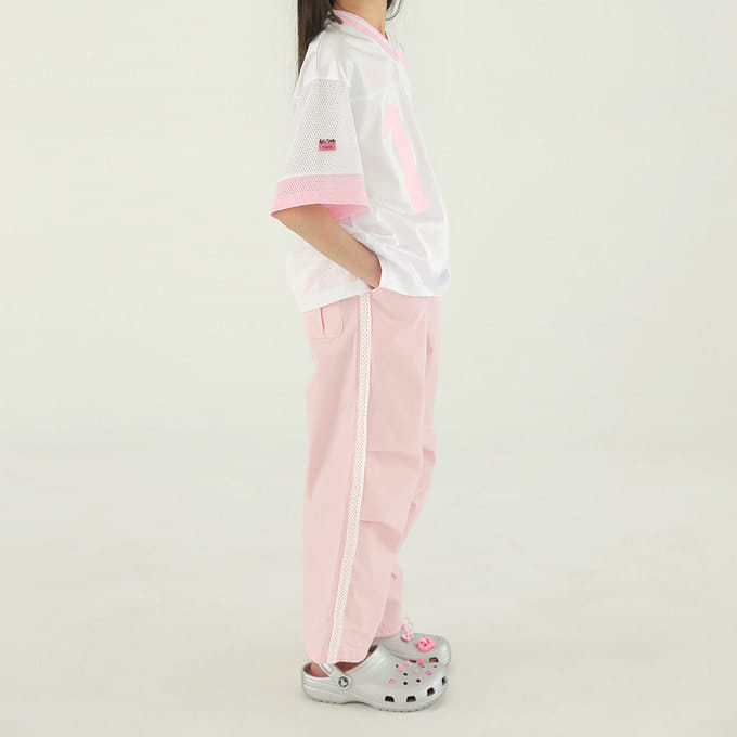 Peach-Cream - Korean Children Fashion - #childofig - Lace Line Pants