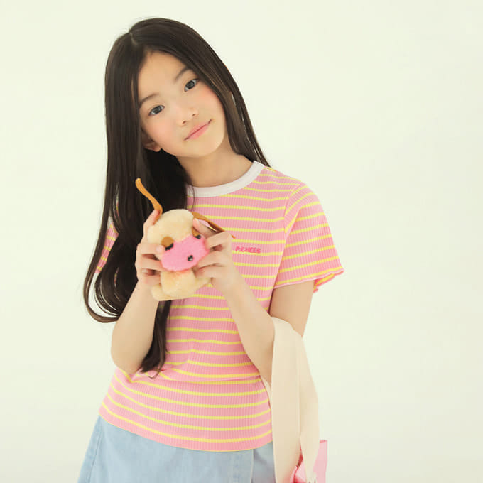 Peach-Cream - Korean Children Fashion - #childrensboutique - Love Me Tee