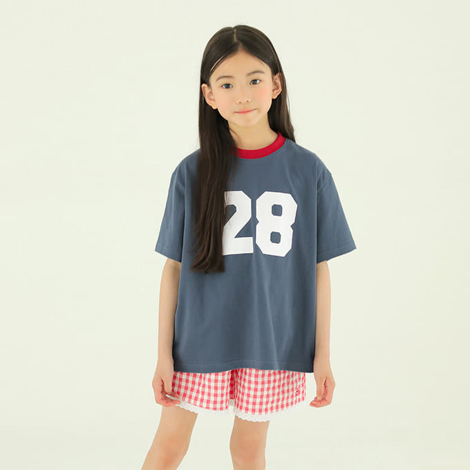 Peach-Cream - Korean Children Fashion - #kidsstore - Numbering Short Sleeve Tee