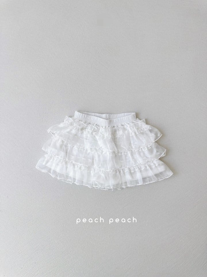 Peach peach - Korean Children Fashion - #childofig - Hani Lace Skirt Pants - 10