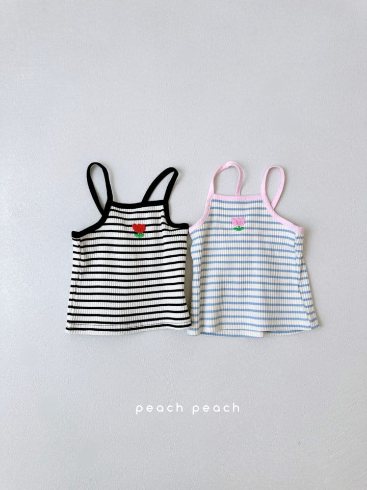 Peach peach - Korean Children Fashion - #childofig - Coco Sleeveless Tee - 6