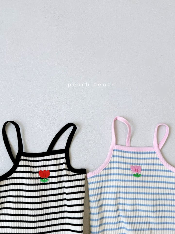 Peach peach - Korean Children Fashion - #childofig - Coco Sleeveless Tee - 7