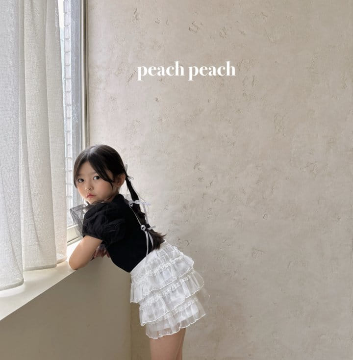 Peach peach - Korean Children Fashion - #childofig - Nana Tee - 5