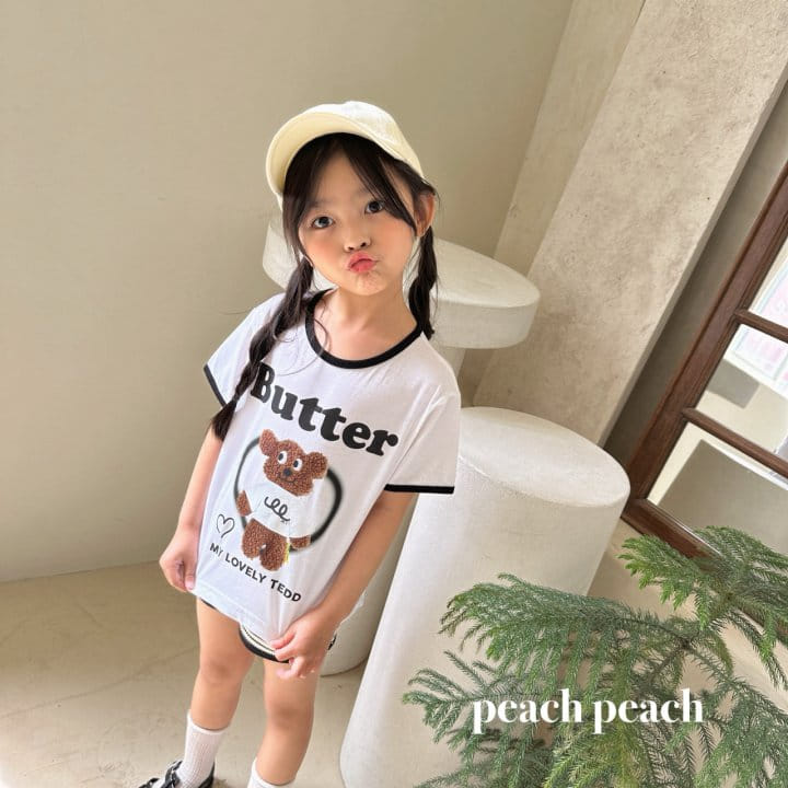 Peach peach - Korean Children Fashion - #childofig - Butter Tee - 2