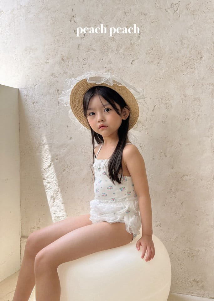 Peach peach - Korean Children Fashion - #childrensboutique - Garden Swim Suit - 2