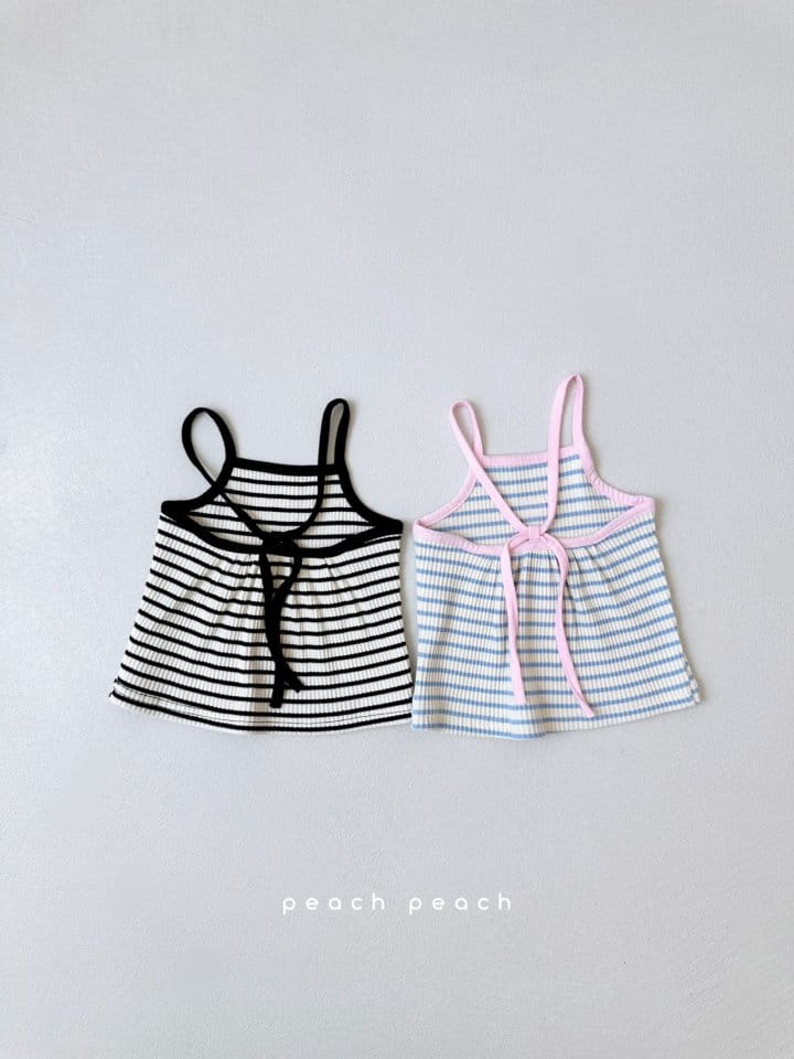 Peach peach - Korean Children Fashion - #childrensboutique - Coco Sleeveless Tee - 8