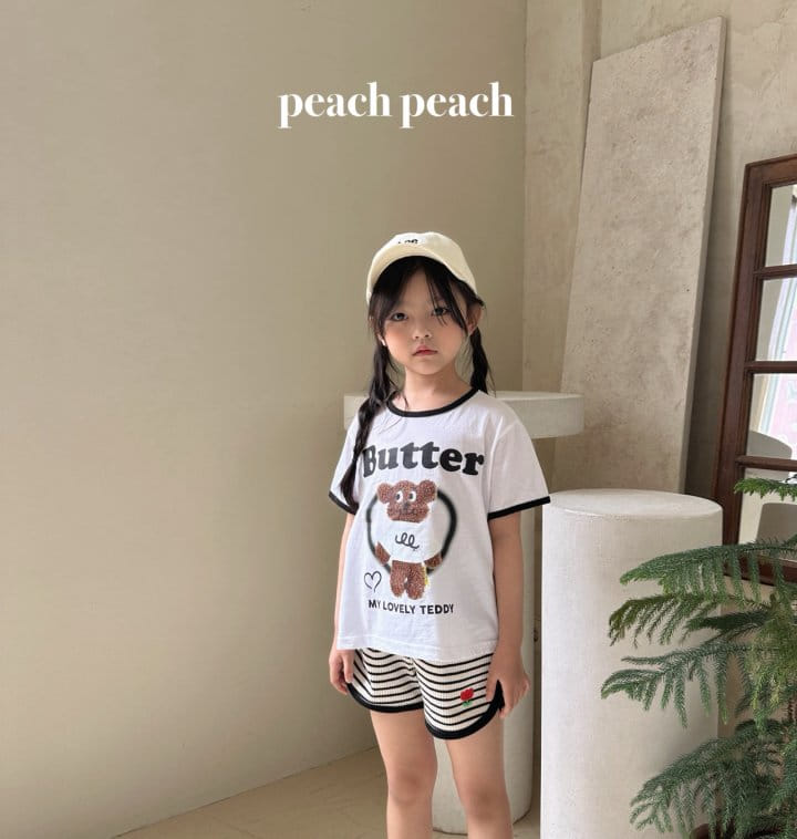 Peach peach - Korean Children Fashion - #childofig - Butter Tee - 4