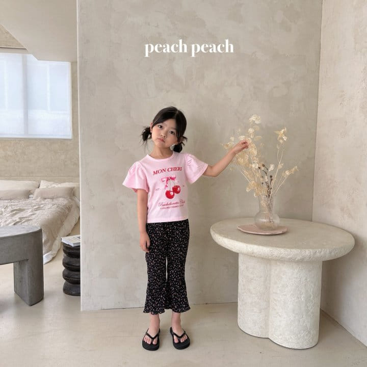 Peach peach - Korean Children Fashion - #designkidswear - Bibi Pleats Boos Cut Pants - 11